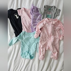 Lot of newborn girl clothing